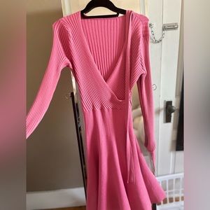 Pink sweater dress, size S, worn once